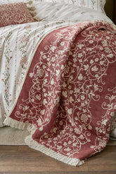Historic Royal Palaces Tudor Trail Antique Rose Pink 130x170cm Throw