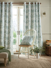 Laura Ashley Tuileries Dark Sage Blackout Ready Made Curtains