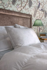 Laura Ashley White Superior Goose 100% Cotton Feather And Down Pillow