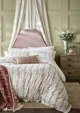 Historic Royal Palaces Waistcoat Stripe Clay Pink Sage Bedding