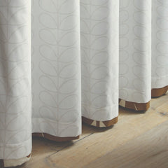 Orla Kiely Wildflower Coffee Ready Made Eyelet Curtains