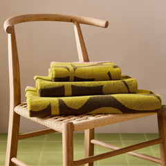 Orla Kiely Wildflower Yellow Ochre Towels