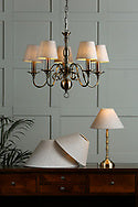 Laura Ashley Winchester 5 Light Chandelier Antique Brass