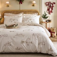Sophie Allport Winter Scene Off White Bedding