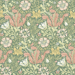 William Morris At Home Fabric, Flora And Foliage Compton Velvet, Apple