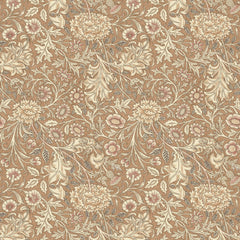 William Morris At Home Fabric, Flora And Foliage Double Bough, Terracotta