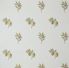 William Morris At Home Fabric, The Forager Fruit Embroidery, Moss