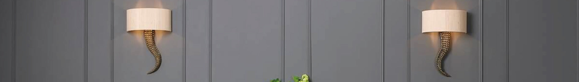 Crocodile style david Hunt brutus wall lights