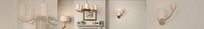 david hunt antler ceiling light 