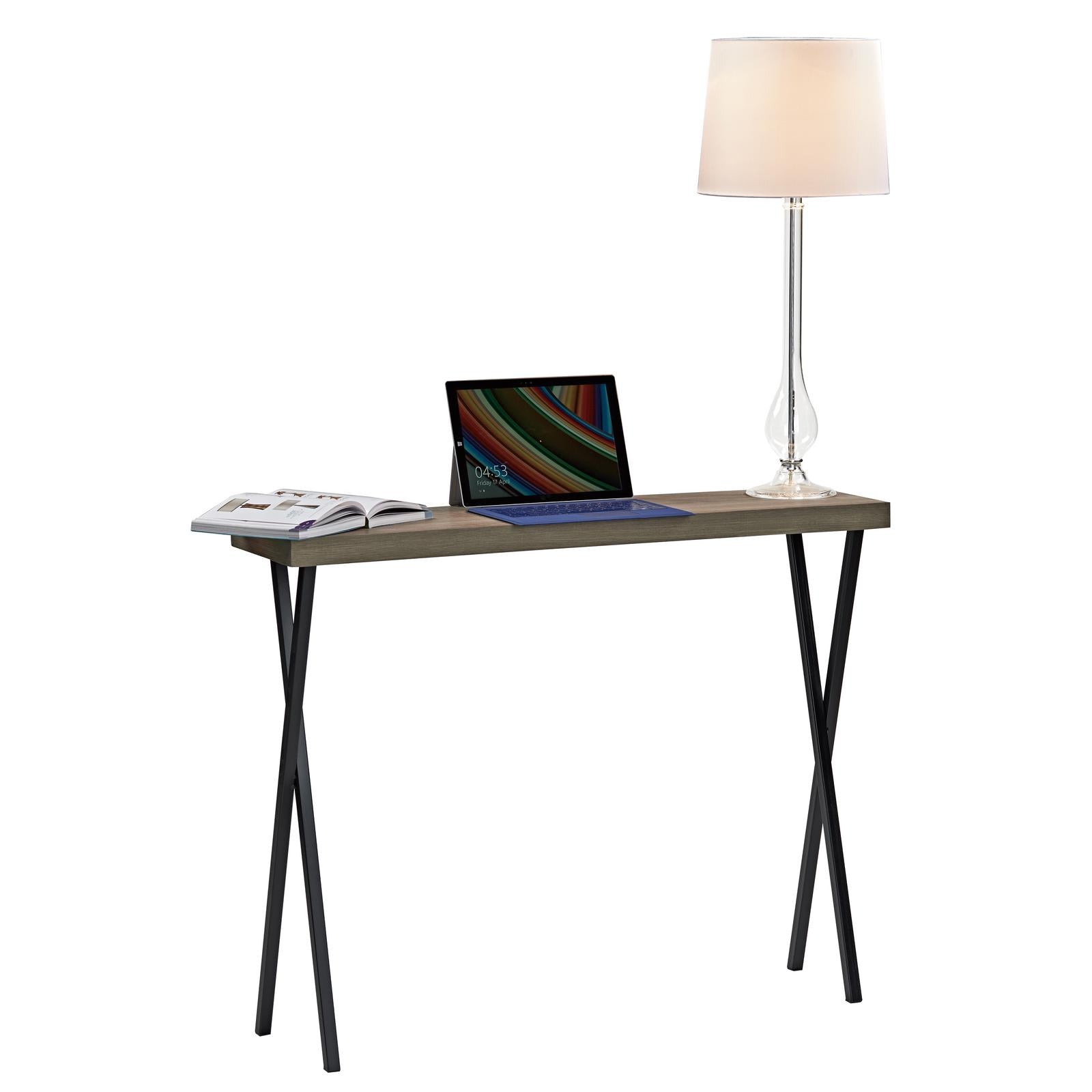 Data Console Table Oak Effect