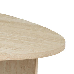 Isidro Side Table Travertine Effect