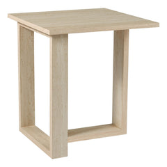 Prue Side Table Travertine Effect