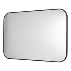 Firuz Rectangle Mirror Thin Matt Black Frame 60 X 90cm