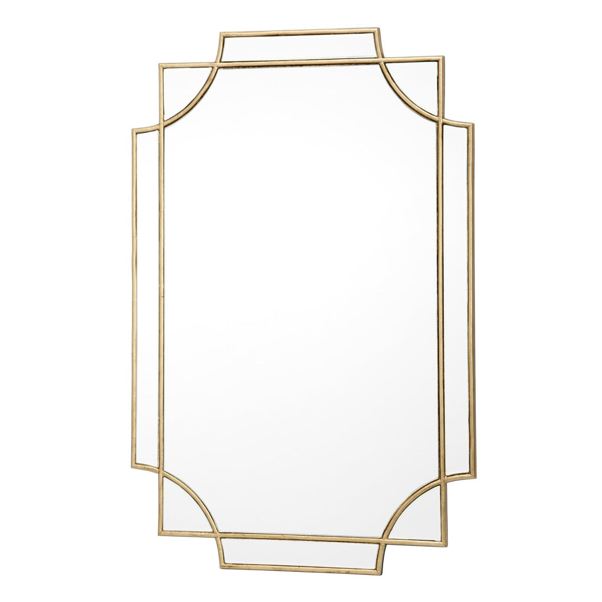Guapo Rectangle Gold Detail Mirror 90 x 60cm