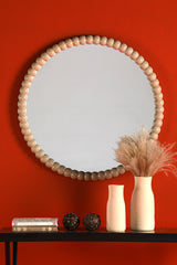 Ruan Round Mirror Cream 70cm