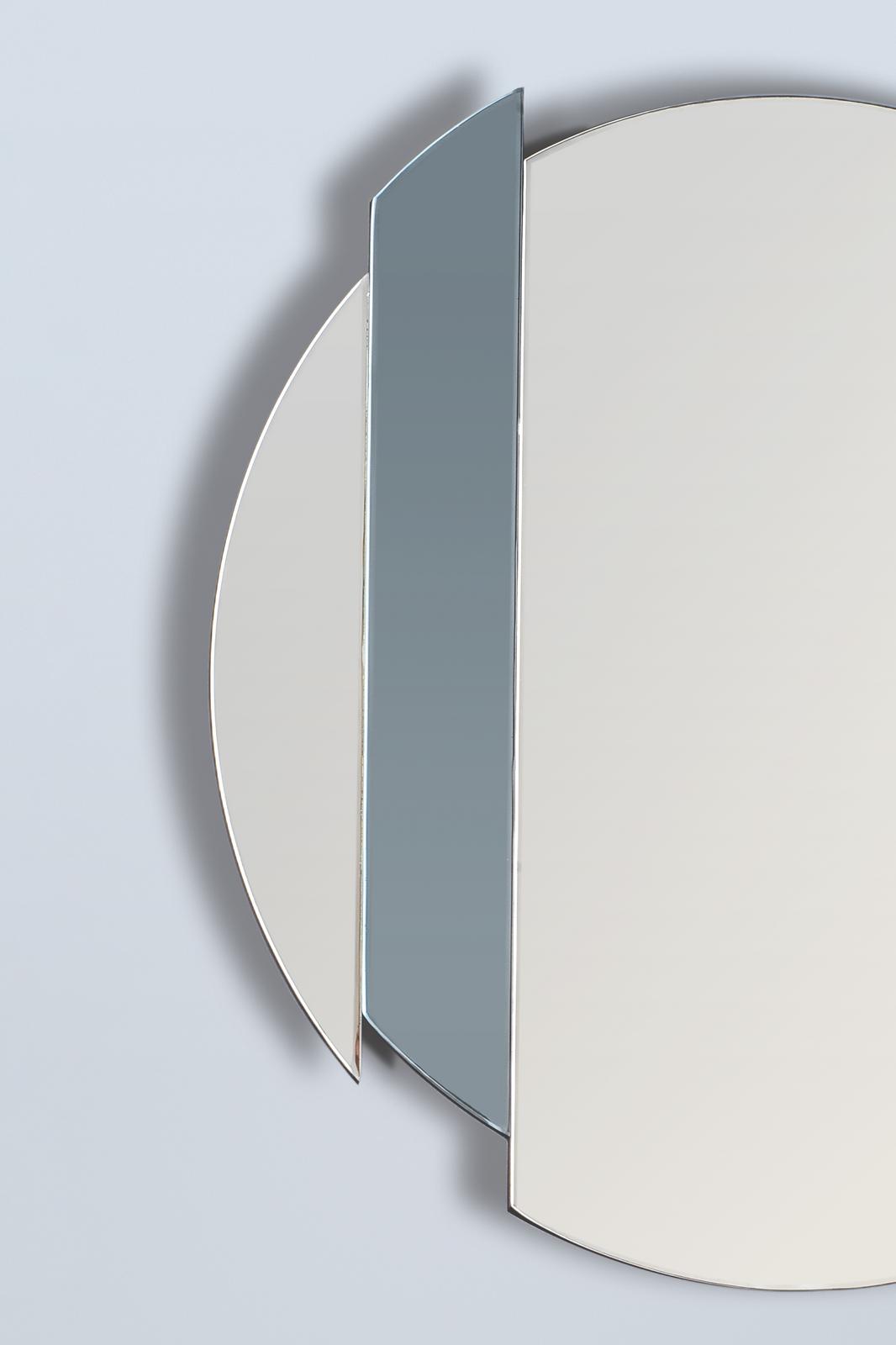 Yulia Silver And Smoked Mirror 50cm