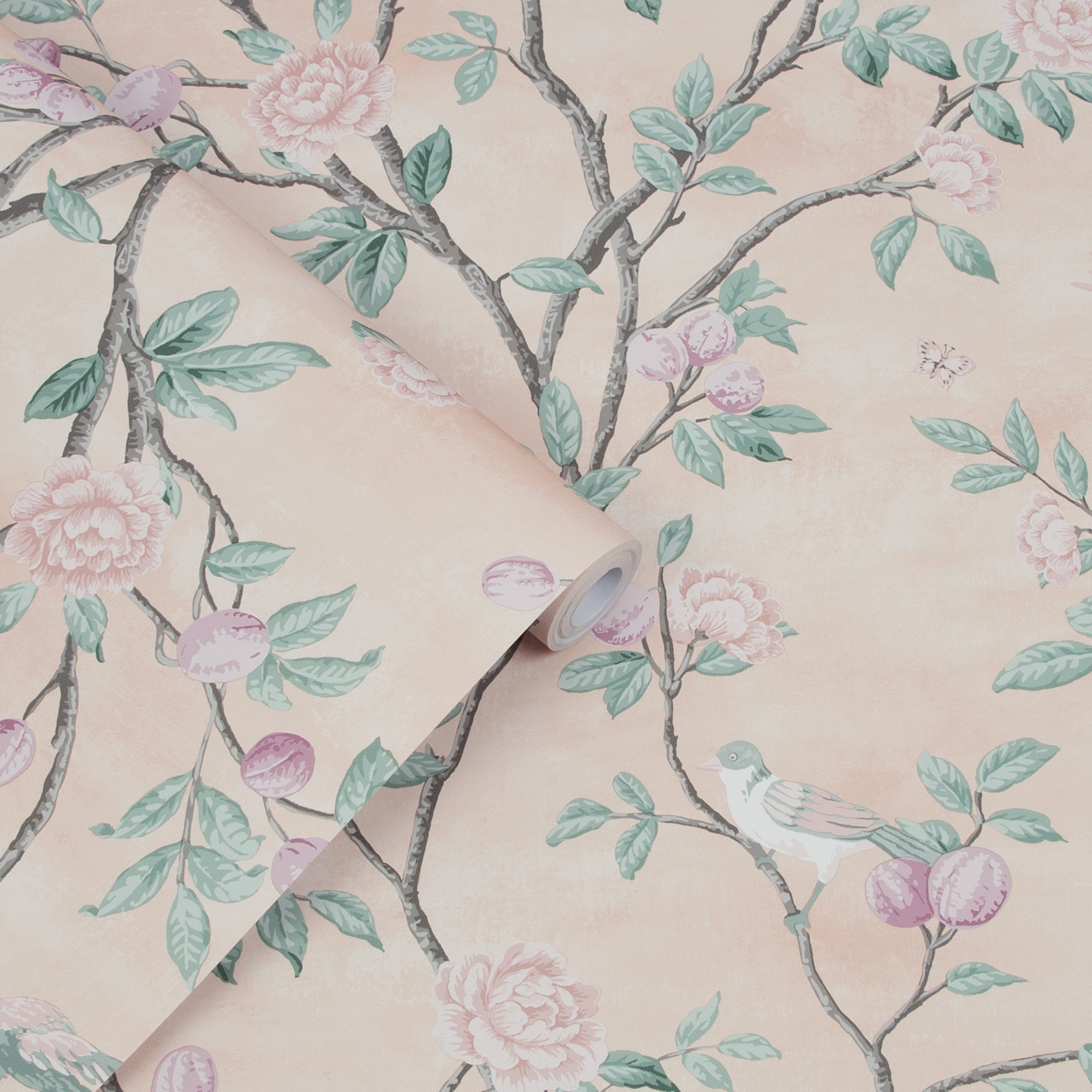 Laura Ashley Eglantine Wallpaper Blush