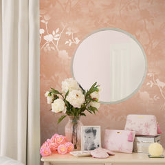 Laura Ashley Eglantine Silhouette Wallpaper Blush