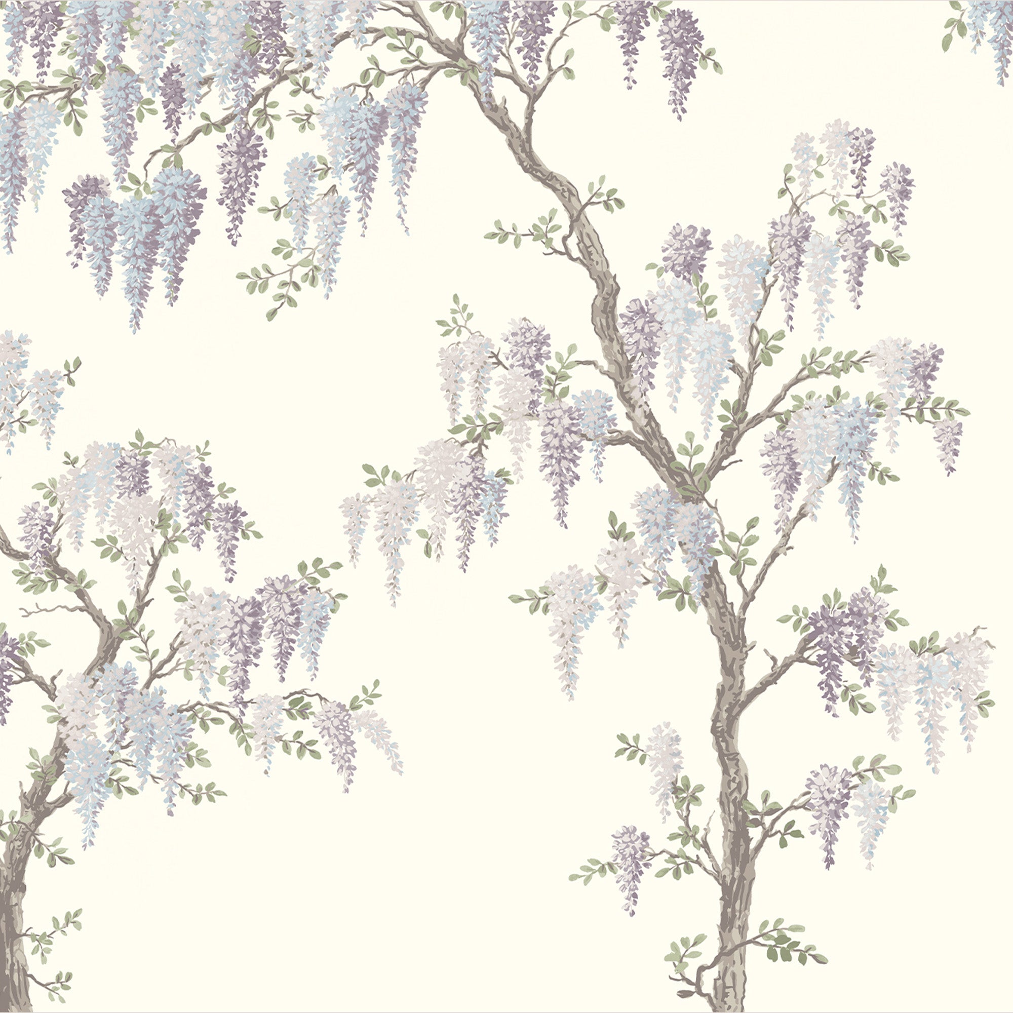 Laura Ashley Wisteria Garden Pale Iris Mural 113412