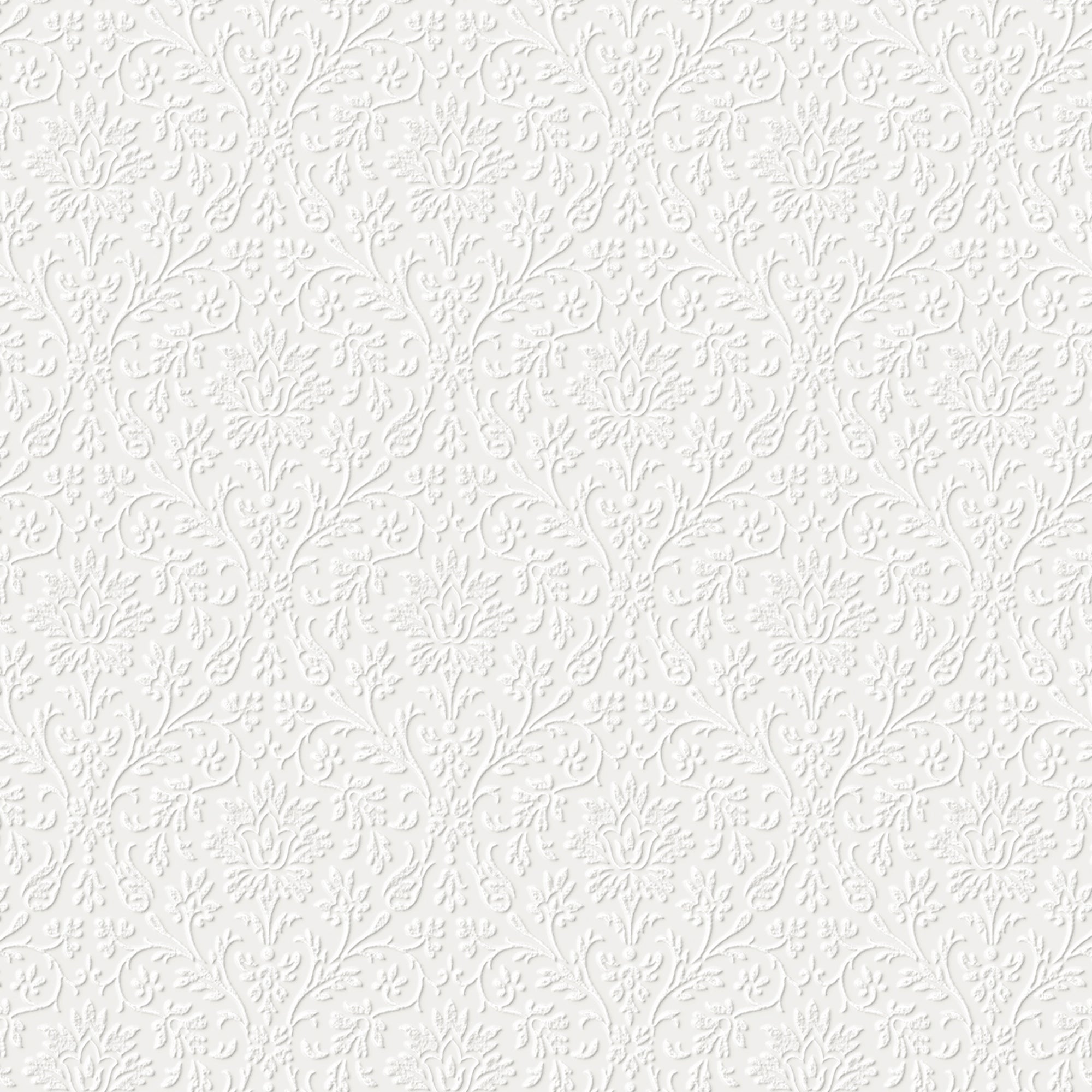 Laura Ashley Annecy Paintable Wallpaper White