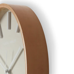 Mounton Wood Wall Clock - Pale Dove Grey