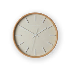 Mounton Wood Wall Clock - Pale Dove Grey