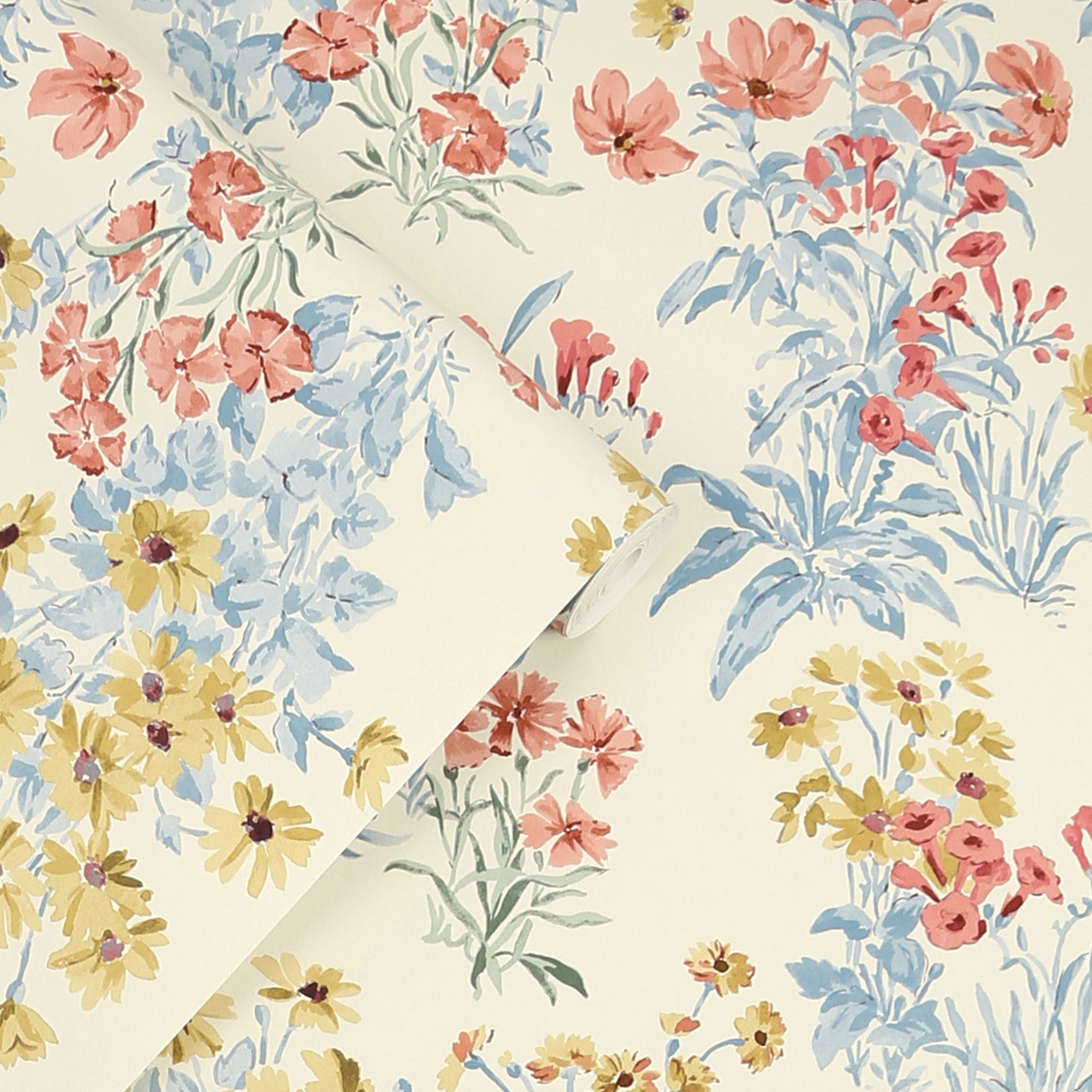 Laura Ashley Megan Wallpaper Ochre