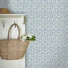 Laura Ashley Cariad Spray Wallpaper Newport Blue