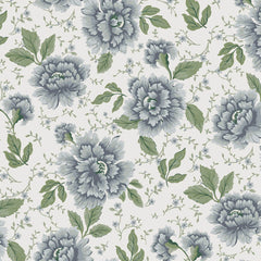 Laura Ashley Pickworth Posy  Wallpaper Pale Seaspray Blue