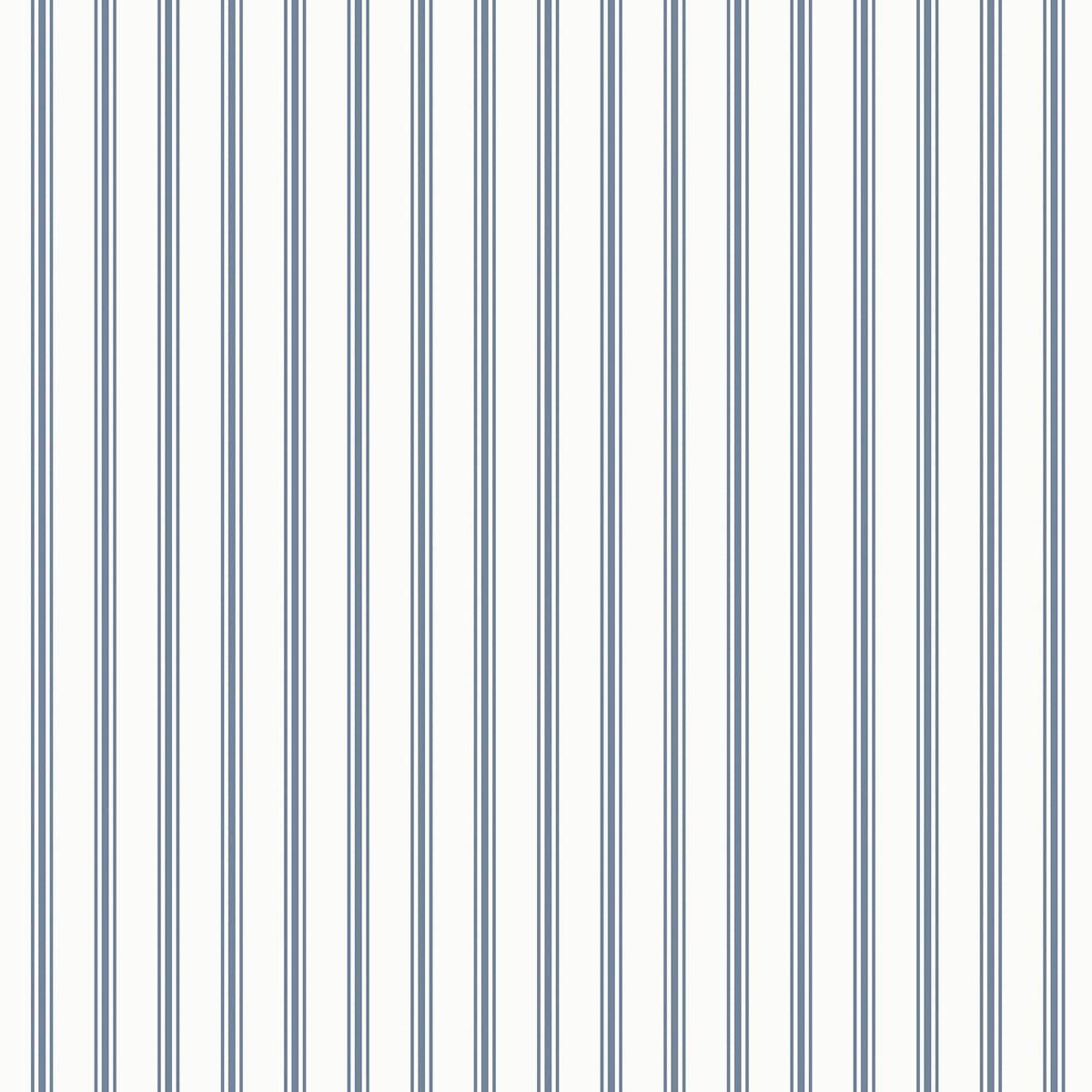 Laura Ashley Farnworth Stripe Wallpaper Smoke Blue