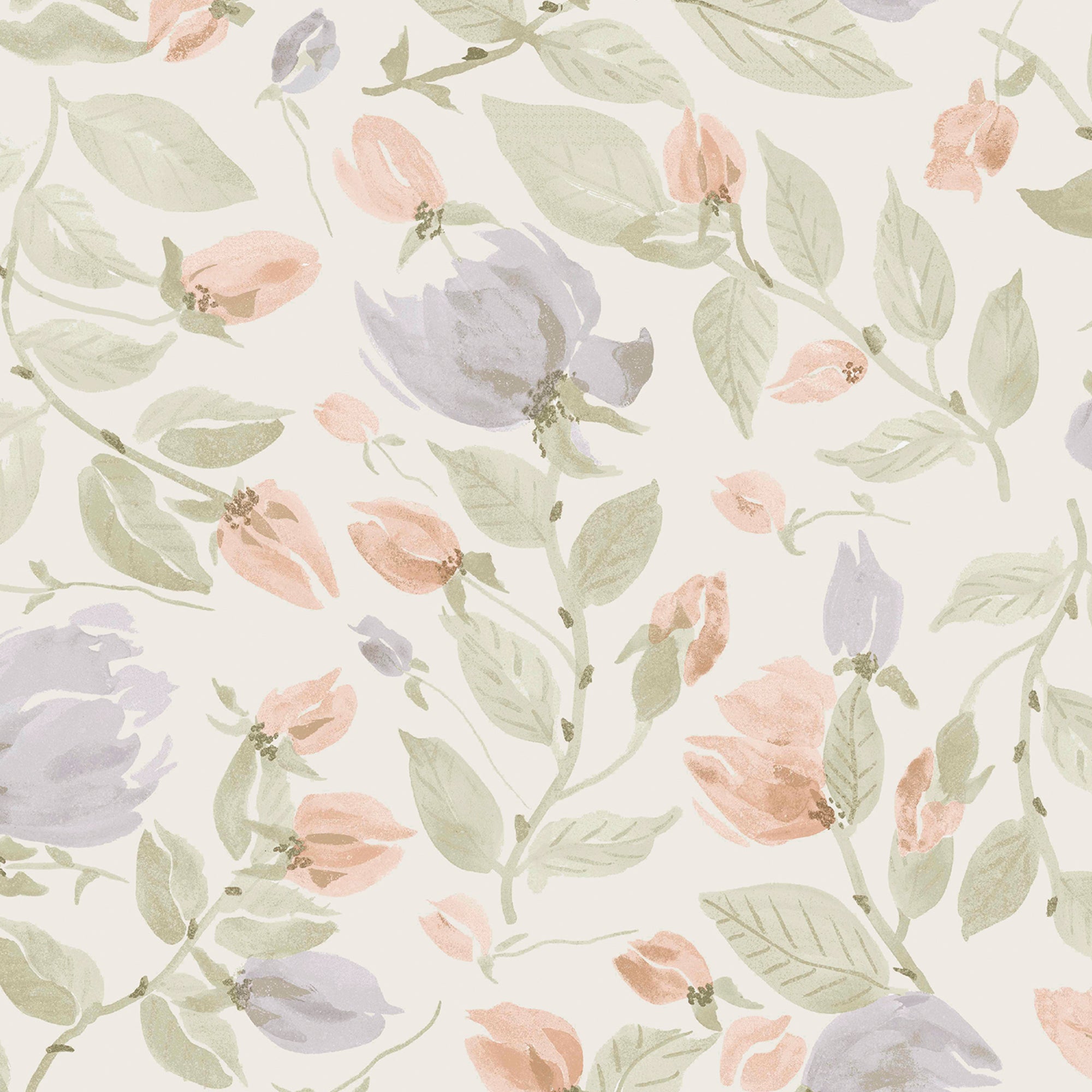 Laura Ashley Orisia Peony Wallpaper Pale Sage Green