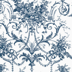 Laura Ashley Tuileries Wallpaper Midnight Blue