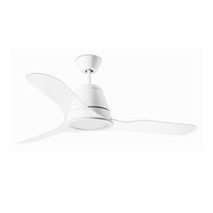 Tiga Ceiling Fan Bright White Transparent LEDS C4 Forlight