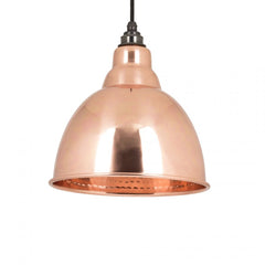 Brindley Pendant in Hammered Copper