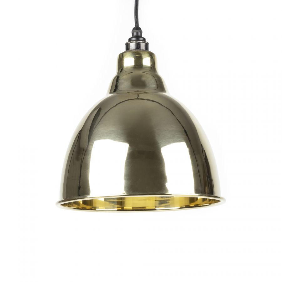 Brindley Pendant in Smooth Brass