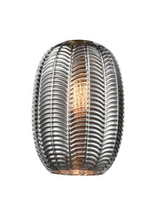 Chevron Smoke Glass 180mm x 250mm
