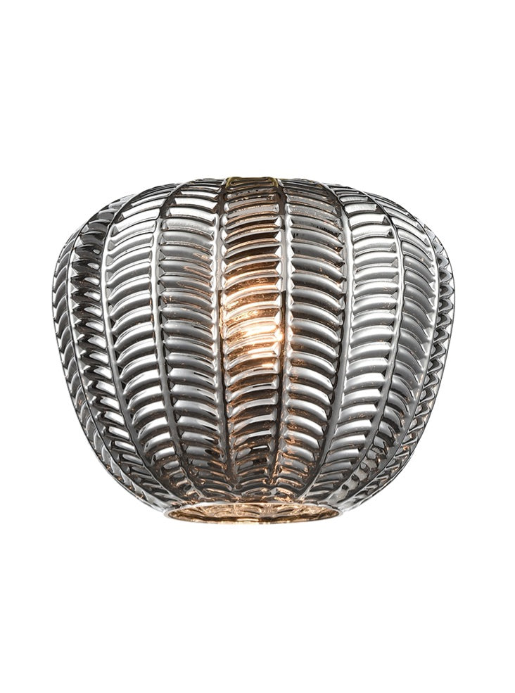 Chevron Smoke Glass 230mm x 180mm