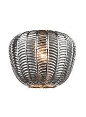 Chevron Smoke Glass 230mm x 180mm
