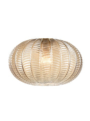 Chevron Amber Glass 260mm x 160mm