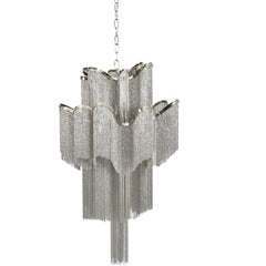 Niagara Silver Chain 12 Light Pendant Medium