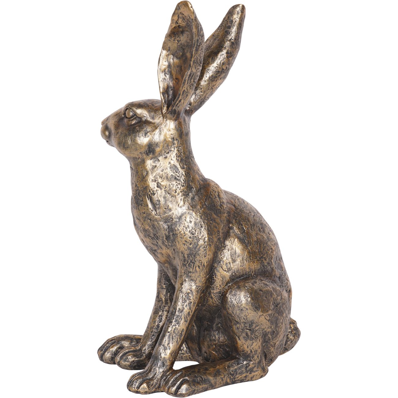 Laura Ashley Antiqued Large Sitting Hare Sculpture