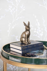 Laura Ashley Antiqued Small Sitting Hare Sculpture