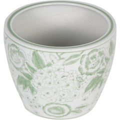 Laura Ashley Green Porcelain Planter Large