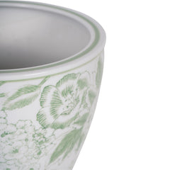 Laura Ashley Green Porcelain Planter Large