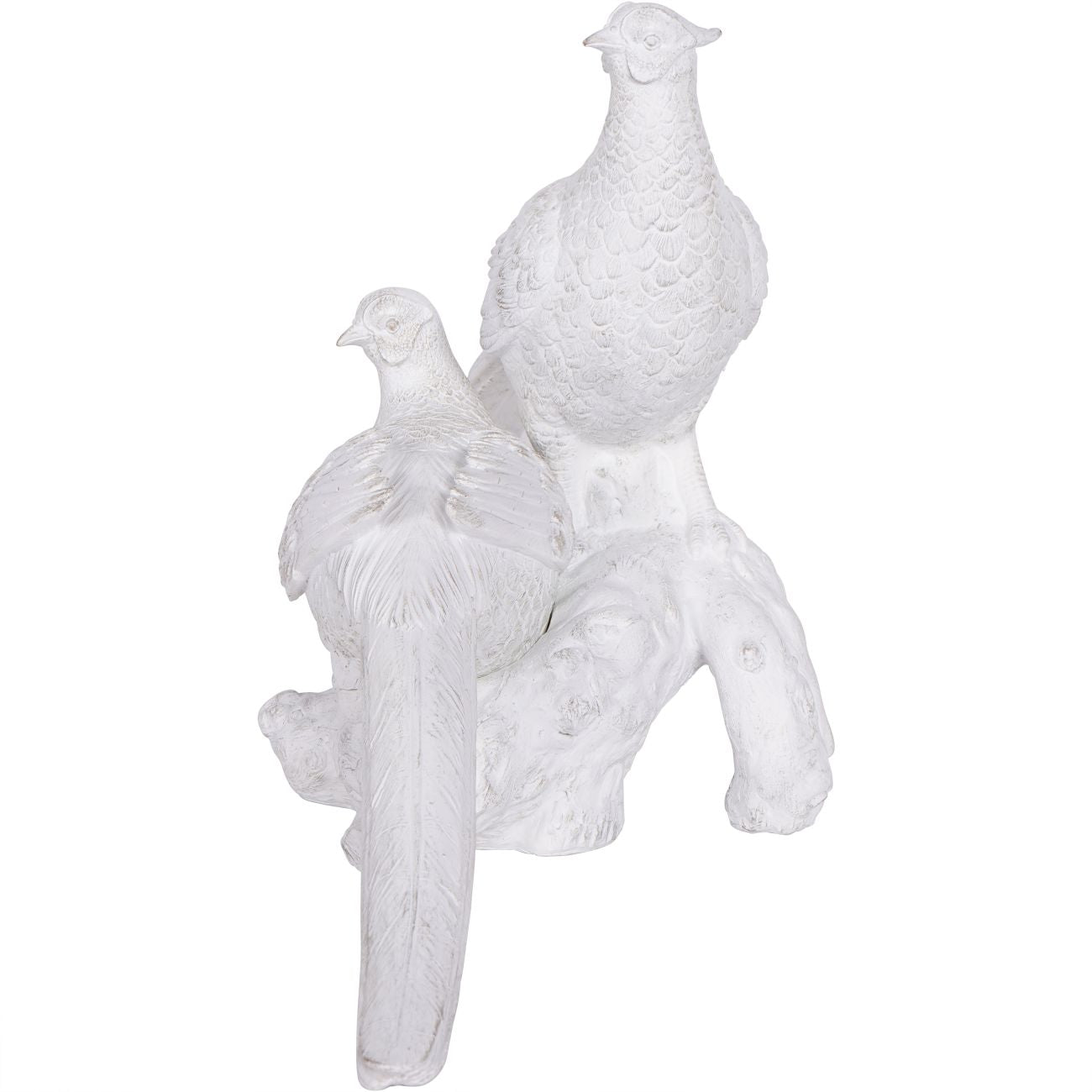 Laura Ashley Distressed Pheasant Pair Sculpture