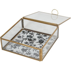 Laura Ashley Clear Single Glass Box In Rye Small