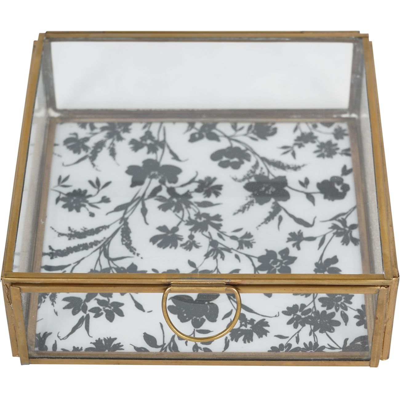 Laura Ashley Clear Single Glass Box In Rye Small