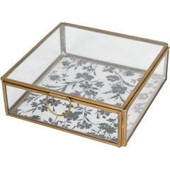 Laura Ashley Clear Single Glass Box In Rye Small