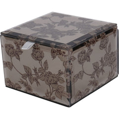 Laura Ashley Truffle Pollington Roses Small Mirrored Printed Jewellery Box