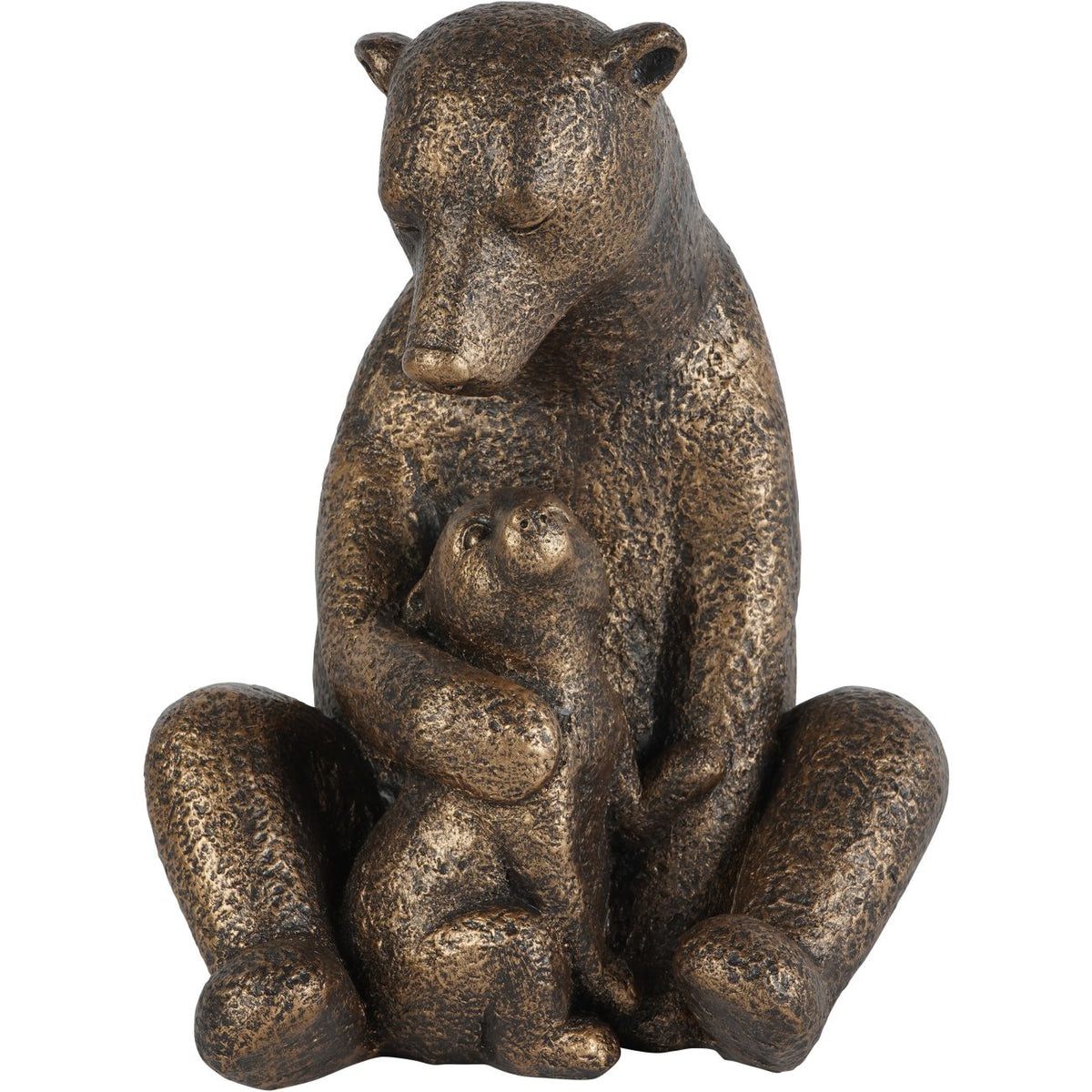 Laura Ashley Bronze Bear with Cub Sculpture